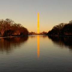 Photo taken at Lincoln Memorial Reflecting Pool by Ishtiaque M. on 1/19/2013