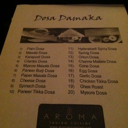 Aroma Indian Cuisine corkage fee 