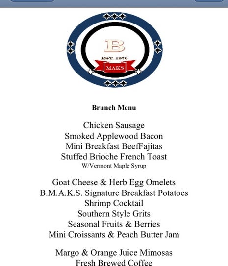 BMAKS Breakfast & Intimate Dining