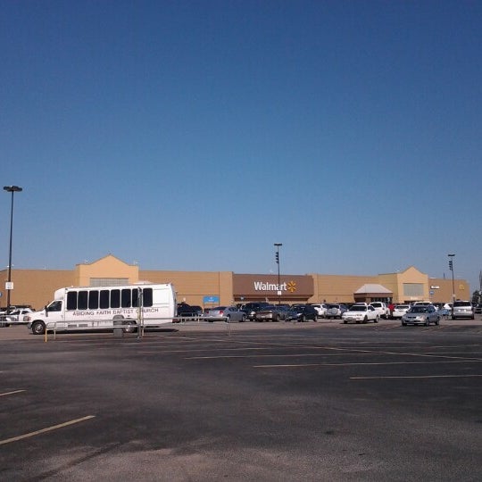 Walmart Supercenter in Harrisburg, Pennsylvania, where the facade is comically lopsided r