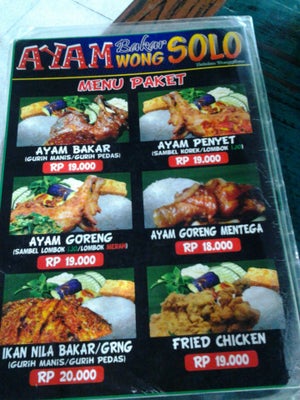 Piring Untuk Ayam Bakar Wong Solo Opensnap Indonesia